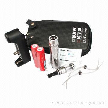 E-cigarette Kit, X6 Atomizer, 22mm ±0.5 Battery Cone Diameter